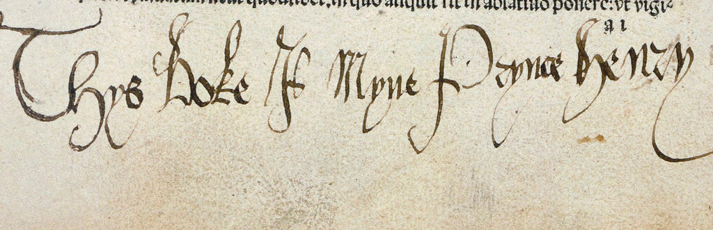 'Thys boke is myne Prynce Henry'