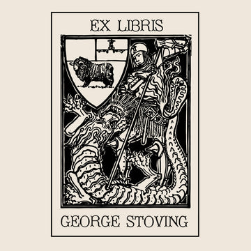 St. George Stamp St George - Personalised Bookplate Rubber Stamp | Fleur & Fable