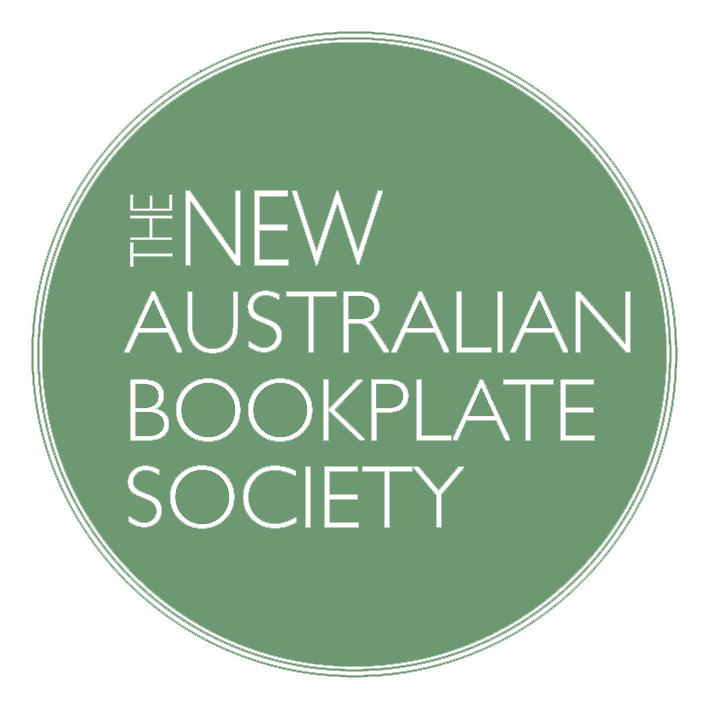 The new australian bookplate society green logo