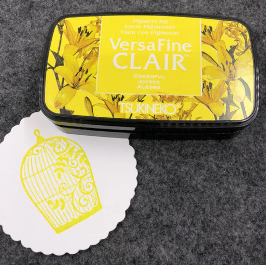 Versafine Clair ink pad - Cheerful sample