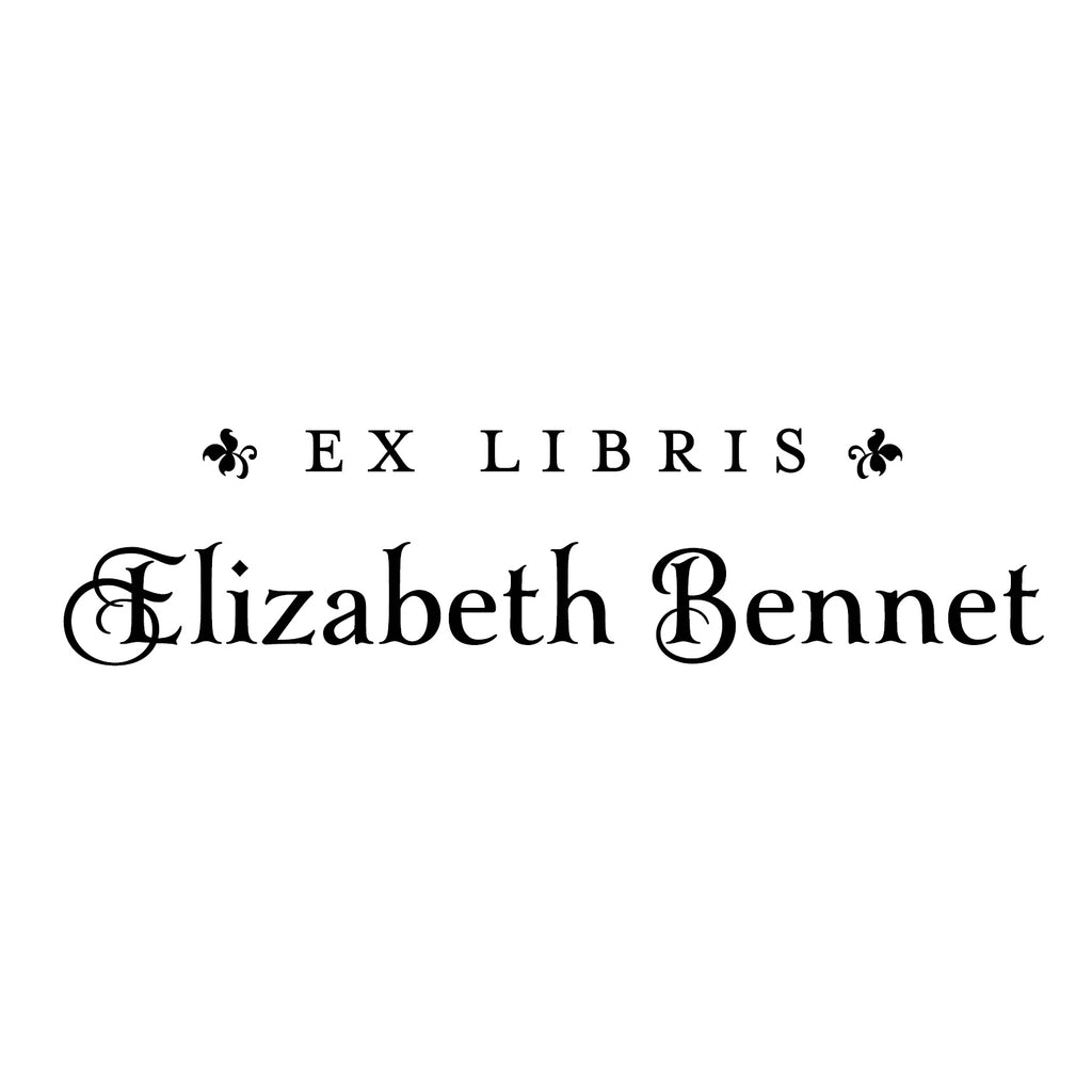 Ex Libris Elizabeth Bennet bookplate