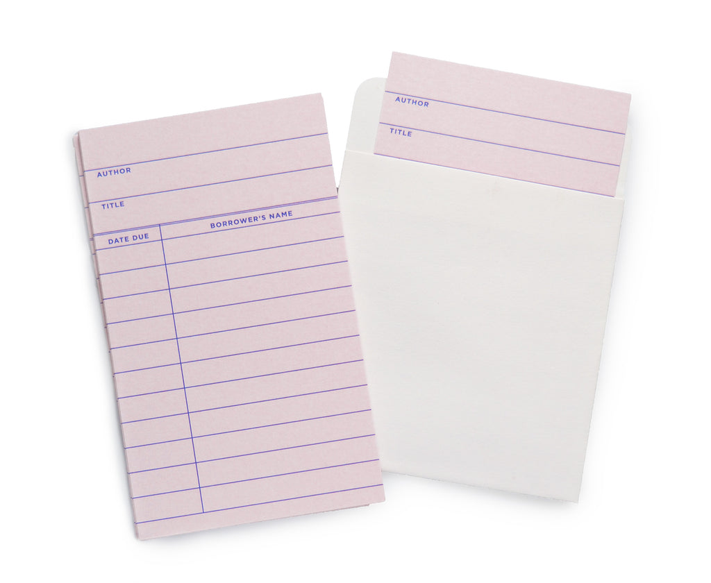 Library Borrowing Catalogue Cards – Fleur & Fable
