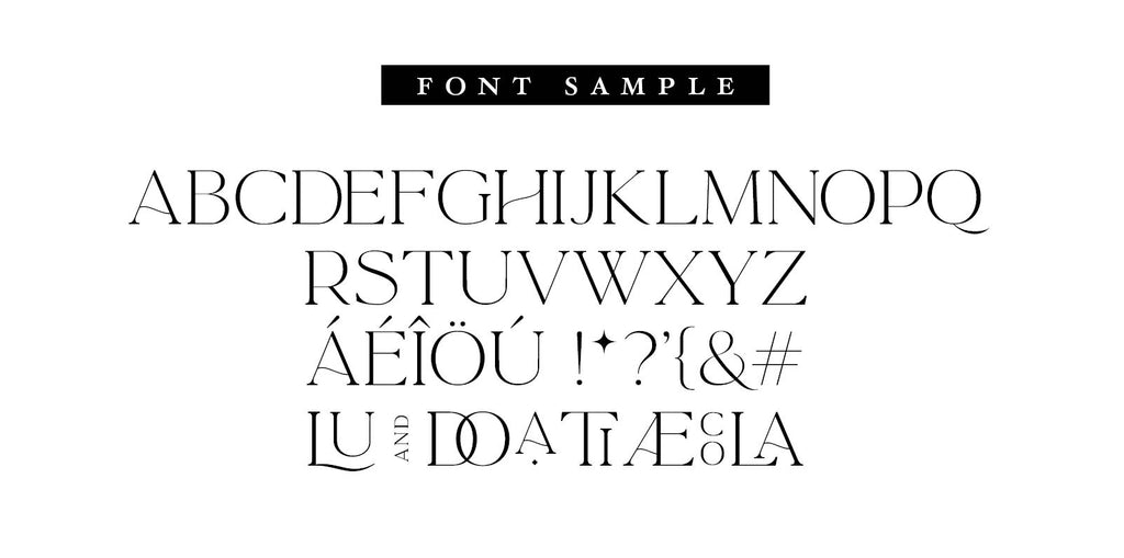 Font sample for personalised ex libris bookplate rubber stamp