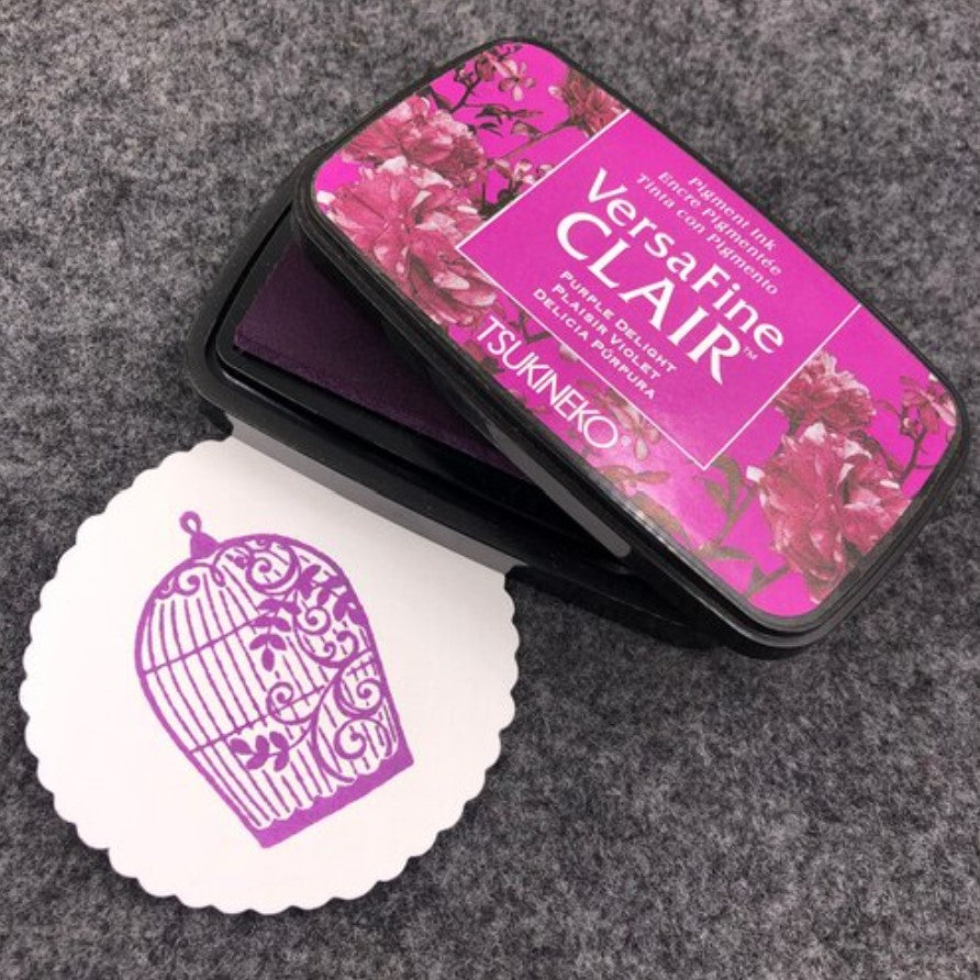 Versafine Clair ink pad - Purple Delight sample