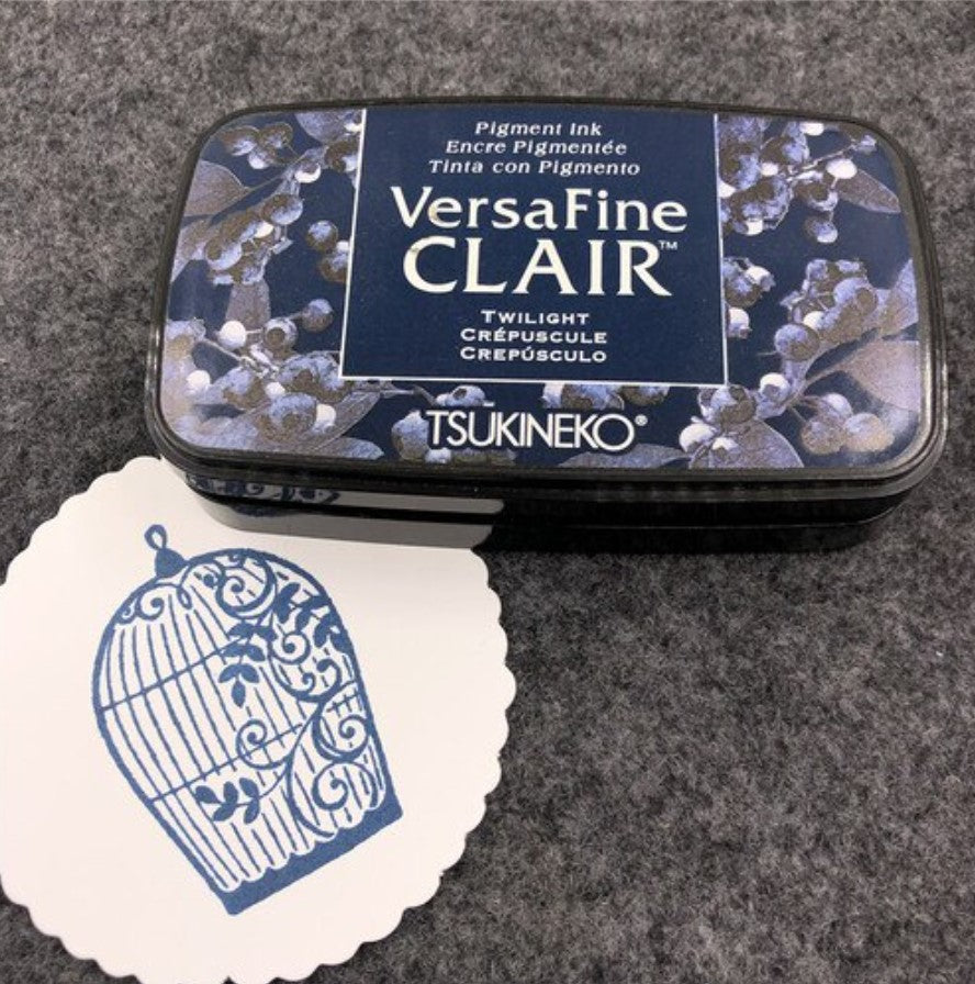 Versafine Clair ink pad - Twilight sample
