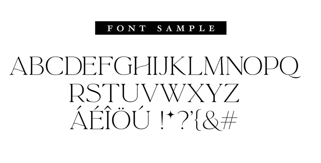 Font sample for personalised name and initials ex libris bookplate rubber stamp