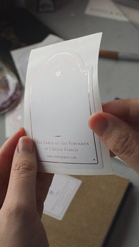 Video showing how to use author signing bookplate
