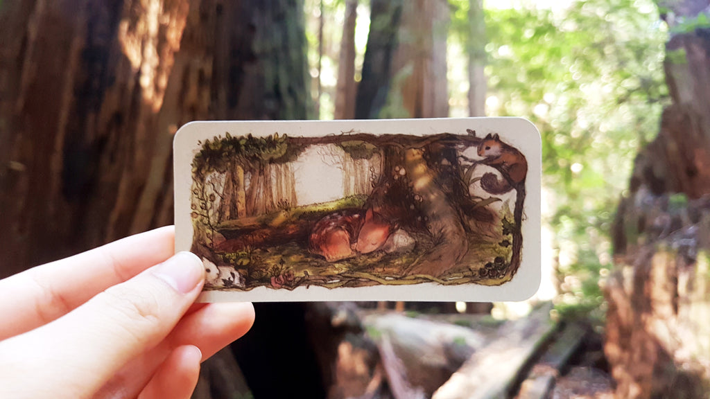 Whispering Woods Mini Inspiration Cards back design 